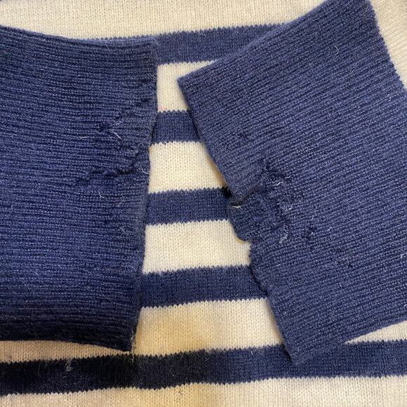 Polo Ralph Lauren Womens Size XL Hotel De Ralph Optic Stripe Cashmere Sweater - Picture 7 of 10